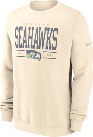 Nike Seattle Seahawks Club Nike Mens NFL Pullover Crew in Brown | NKPV15AV78-Y9M