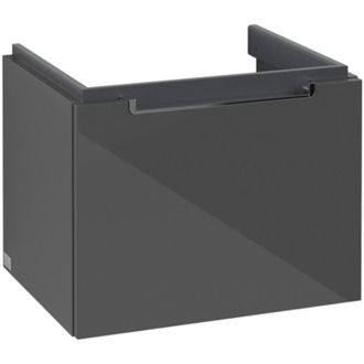 Villeroy & Boch Mueble De Ba&ntilde;o, 537 X 420 X 423 Mm, Modelo Suspendido, En Madera Gris Brillante