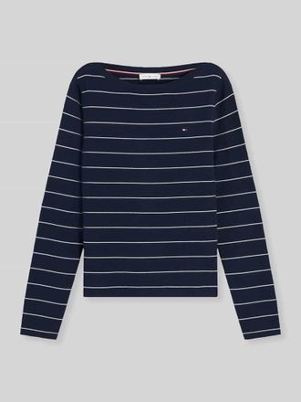 Tommy Hilfiger Regular Fit Pullover aus Baumwoll-Mix in Marine, Gr&ouml;&szlig;e XL