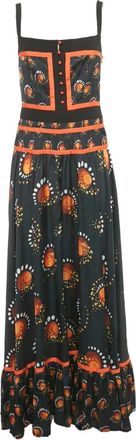 Paco Rabanne Abito lungo svasato - Nero