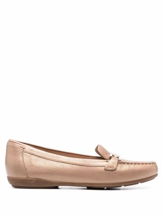 Geox Annytah horsebit-detail loafers - women - Rubber/Polyurethane/Calf Leather - 36 - Neutrals