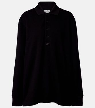 Courr&egrave;ges Courr&egrave;ges Cotton jersey polo sweater