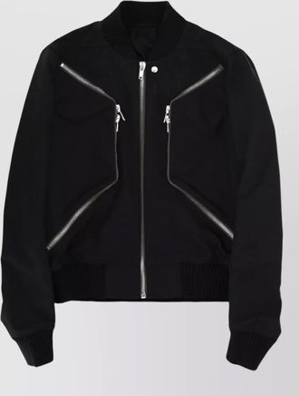 Rick Owens ribbed bomber jacket