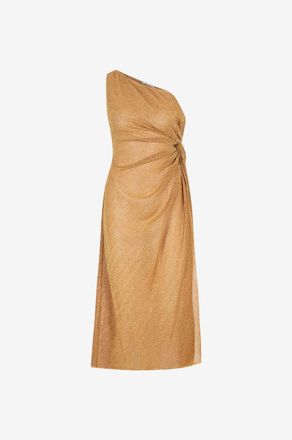 Os&eacute;ree Langes asymmetrisches Strandkleid Lumi&egrave;re