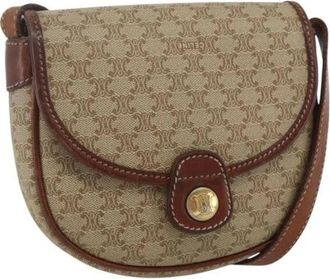 Celine Pre-owned Cross Body Bags, female, Beige, Size: ONE SIZE Pre-owned Plastic Cross Body Bag