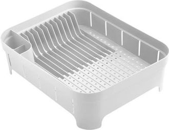 Ou Compact Freestanding Plastic Kitchen Dish Drying Rack in White at Nordstrom