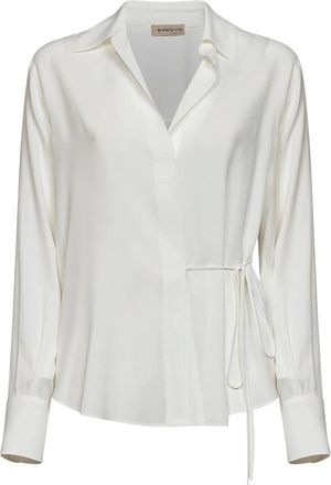 Blanca Vita Cenzia Diamante Shirt - Dames - Blouses & Shirts - Wit - Maat: S Zijde
