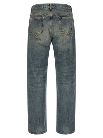 Maison Margiela Distressed Cotton Jeans - Blue