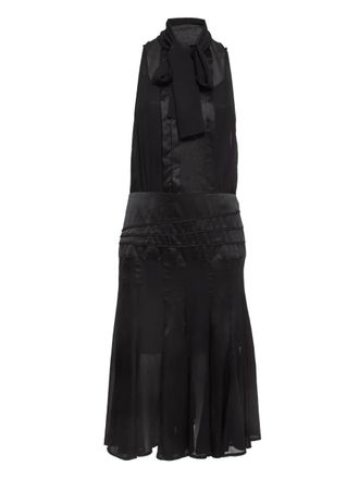 Elisabetta Franchi pre-owned halterneck midi dress - Black