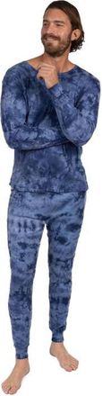 Leveret Mens Cotton Tie Dye Matching Family Pajamas in Tie Dye Navy Mix at Nordstrom, Size Xx-Large