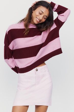 Maeve Colette Linen Stretch Mini Skirt