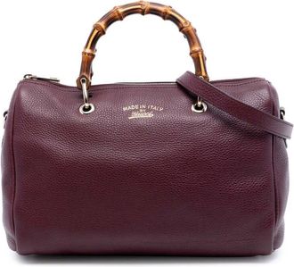 Gucci Pre-owned Gucci Medium Calfskin Bamboo Shopper Boston Bag Ladies LSYL6Z6WSZM2ZPG1