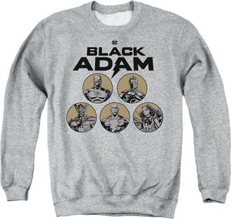 Gildan Black Adam Black Adam Contrast Group Adult Crewneck Sweatshirt