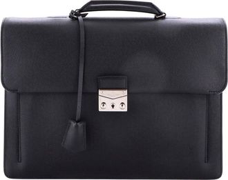 Louis Vuitton Associe Cartable 2 Briefcase Taiga (Authentic Pre-Loved)