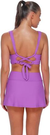 Sunsets Allison Swim Skirt Bottoms in Berry Burst at Nordstrom, Size X-Large