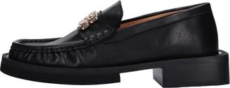 Ganni Flat shoes - Dames - Loafers - Zwart - 40 EU - Leer - Schoenen