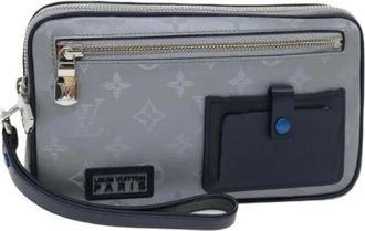 Louis Vuitton Pre-owned Clutches, female, Gray, Size: ONE SIZE Pre-owned Vintage Clutch Bag