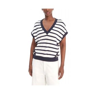 Liu Jo Blouses, female, Beige, Size: M Striped T-shirt
