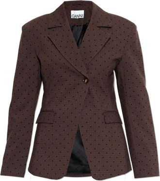 Ganni Mujer, Chaquetas, Marr&oacute;n, Talla: XL