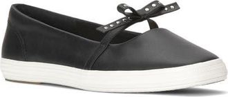 Keds Studded Bow Mary Jane Sneaker in Black at Nordstrom, Size 7.5