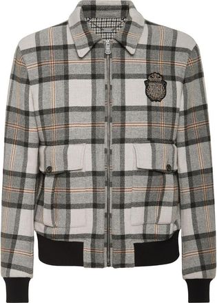 Billionaire Boys Club Wool Check Jacket Crest Men in Beige at Nordstrom, Size 46