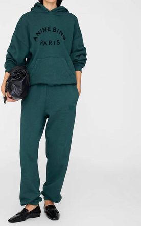 Anine Bing Karter Sweatpant Jogger In Dark Teal
