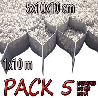OEM Estabilizador De Grava - Pack 5 - 50m2 - 5cm De Altura - Flexible - Pl&aacute;stico Tejido