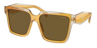 Prada PR 24ZS 14I01T Womens Sunglasses Clear Size 56