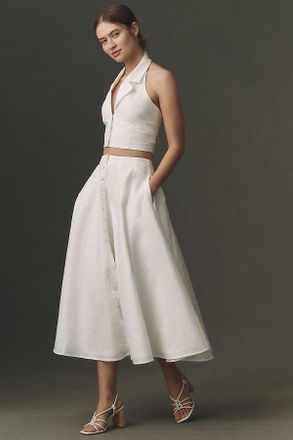 V. Chapman Ashton Halter-Neck Top and Midi Skirt Set