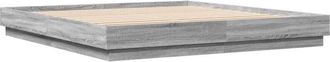 vidaXL Vidaxl - Estructura de cama madera de ingeniería gris Sonoma 180x200 cm