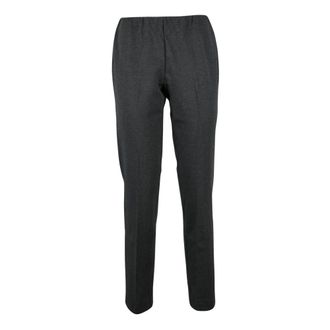 Le Tricot Perugia Pantalones de corte slim - Trousers - Mujer - Gris - S