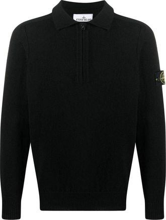 Stone Island Patch Sweater Black 7815529D3-V0029