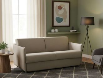 Dmora Dmora - Sof&aacute; Fijo 3 Plazas Severo, Sof&aacute; Lineal Para Sal&oacute;n, Acolchado, Desenfundable, Calidad 100% Made In Italy, 200x95 H90 Cm, T&oacute;rtola