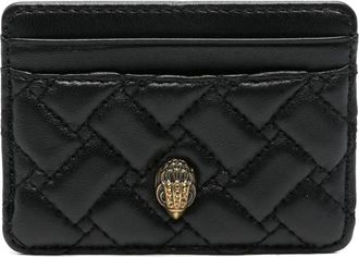 Kurt Geiger leather cardholder - women - Polyester/Leather - One Size - Black
