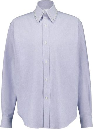 Alexander McQueen Camicia con decorazione - Blu