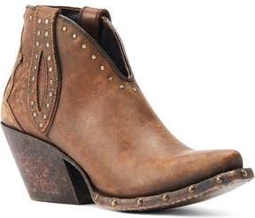 Ariat Greeley Western Bootie in Naturally Distressed Brown at Nordstrom Rack, Size 6.5