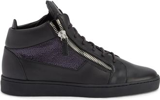 Giuseppe Zanotti Sneakers Kriss in pelle - Nero