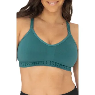 Kindred Bravely Sublime Hands-Free Pumping & Nursing Sports Bra - Sizing Available in B-D Cup in Teal at Nordstrom, Size X-Small