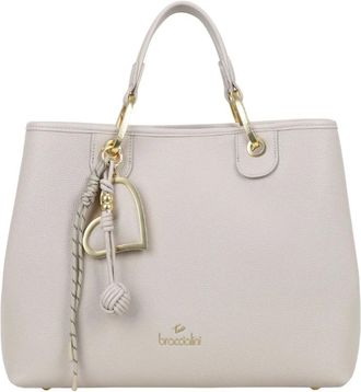 Braccialini Tassen, Dames, Grijs, ONE Size, Leer, Grote Handtas