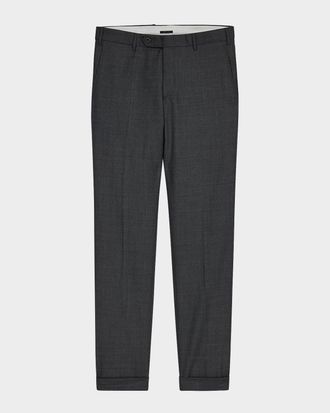 Zanella Men & apos;s Parker Classic Flat-Front Trousers