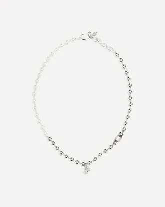 Alexander McQueen Pearl skull Necklace Male UNI
