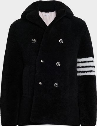 Thom Browne Men & apos;s Shealing 4-Bar Unconstructed Peacoat