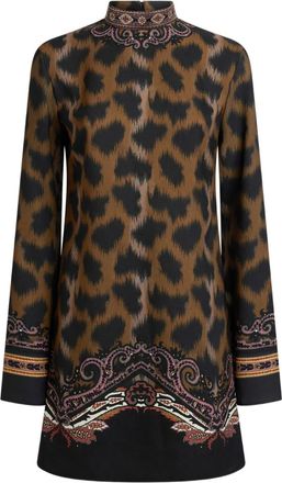 Etro Abito con stampa animalier - Marrone