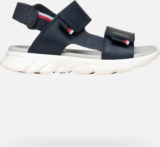 Geox Scarpe Sandal Airadyum Bambino Blu Navy/rosso