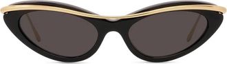 Loewe Signature Black Geometric Sunglasses