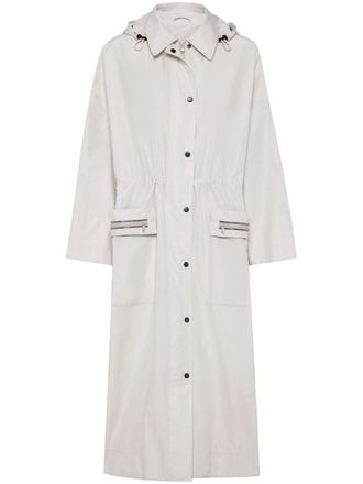 Brunello Cucinelli Jas met enkele rij knopen - Beige