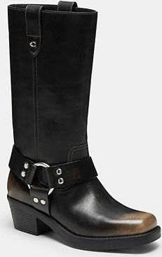 Coach Harness Boot In Loved Leather