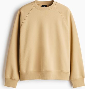 H&M Sweatshirt Oversized Fit - Beige