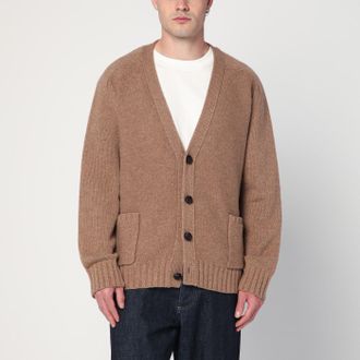 Bottega Veneta Cardigan in lana color Camel