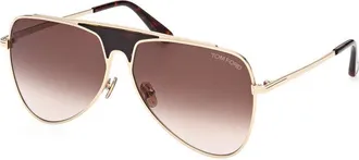 Tom Ford FT0935 28F Shiny Rose Gold/Brown Gradient